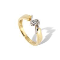 Anello solitario Idee Preziose dal 1987  ANOR-64-201 in oro 18k e diamanti naturali Donna  - ANOR-64-201